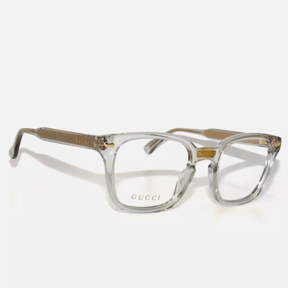 Gucci Transparent Gray Eyeglasses Unisex GG0184O - Picture 3 of 6